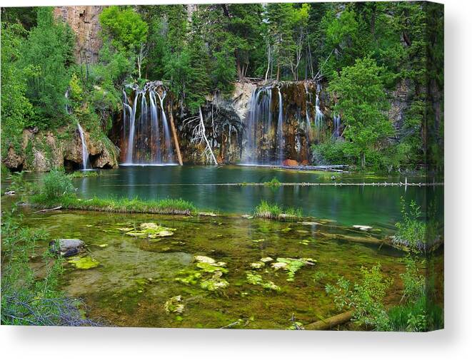 Glenwood Canvas Print featuring the photograph Summer at Hanging Lake by Matt Helm