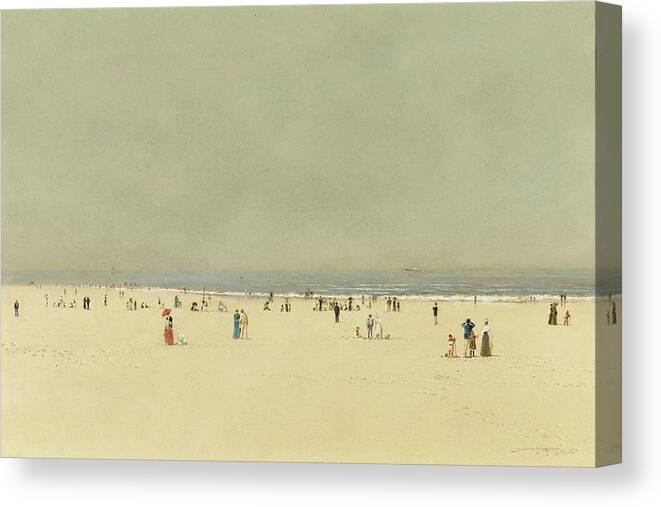 John Atkinson Grimshaw 1836-1893 Sand Canvas Print featuring the painting Summer Phantasy by John Atkinson