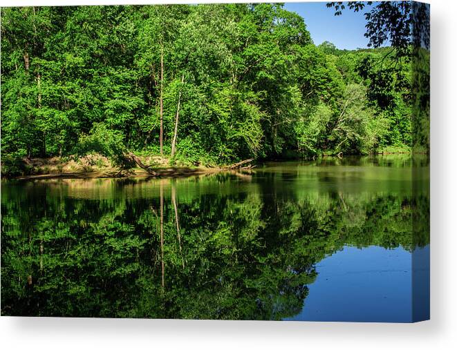 Summer Canvas Print featuring the photograph Summer Reflections by James L Bartlett