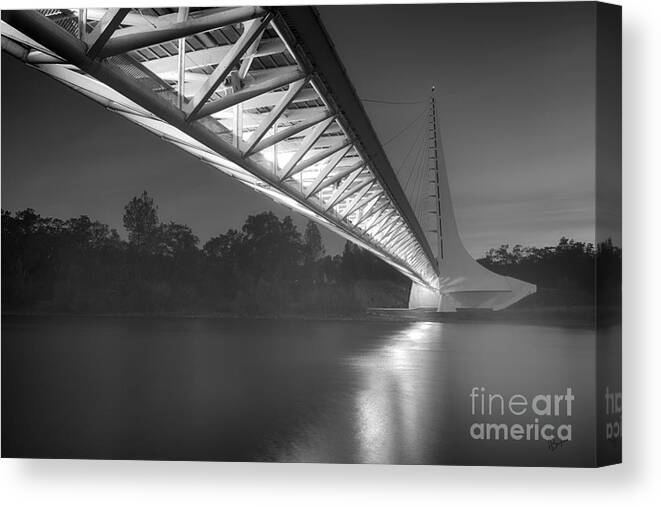  Canvas Print featuring the photograph Sundial Bridge 5 by Anthony Michael Bonafede