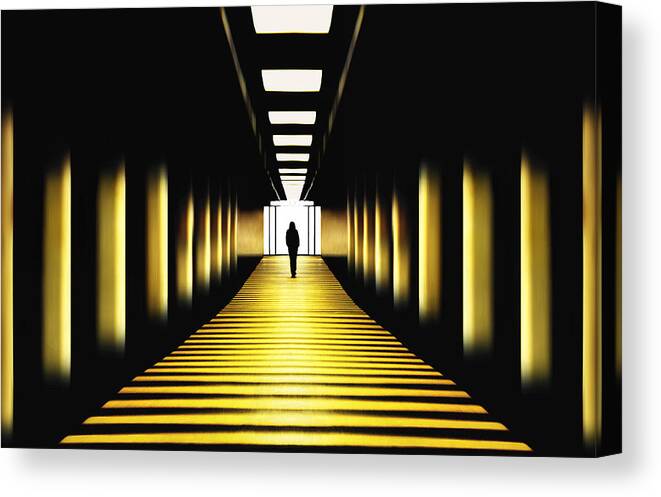 Underground Canvas Print featuring the photograph Sunny Path by Samanta