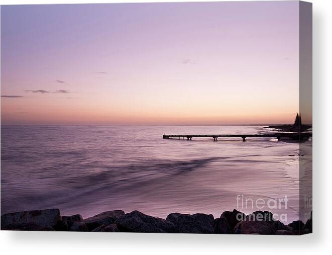 Nautical Photograph Canvas Print featuring the photograph Sunrise at Busselton by Ivy Ho