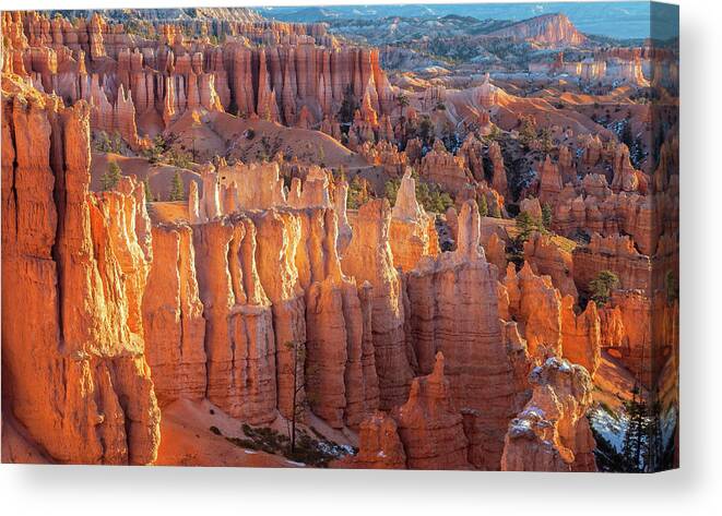 Bryce Canyon National Park Canvas Print featuring the photograph Sunrise at Sunset Point by Jonathan Nguyen