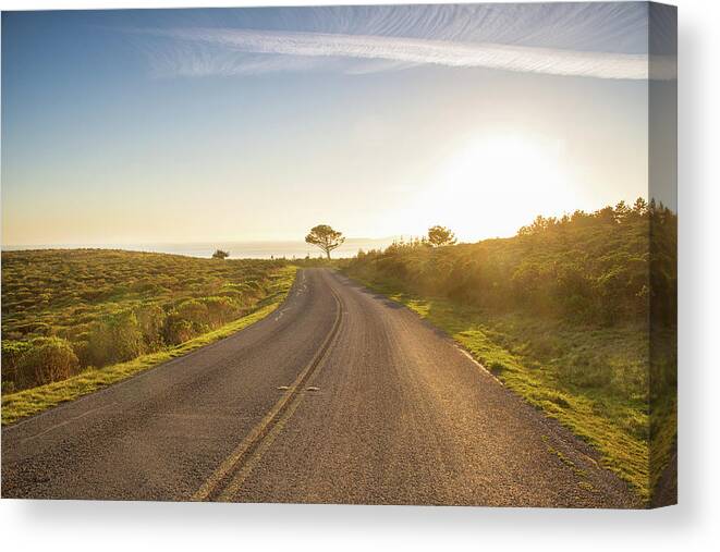 Point Reyes Beach Canvas Print featuring the photograph Sunset at Point Reyes by Kunal Mehra