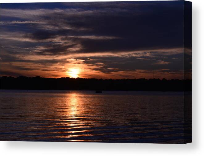 Sunset Canvas Print featuring the photograph Sunset by Cim Paddock