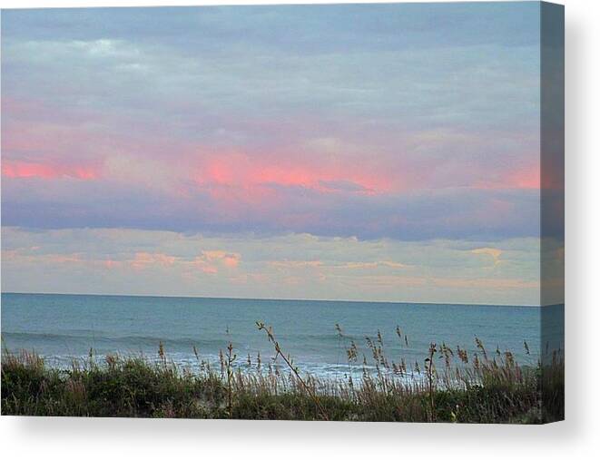 Sunset Canvas Print featuring the photograph Sunset Colors to the South by Betty Buller Whitehead
