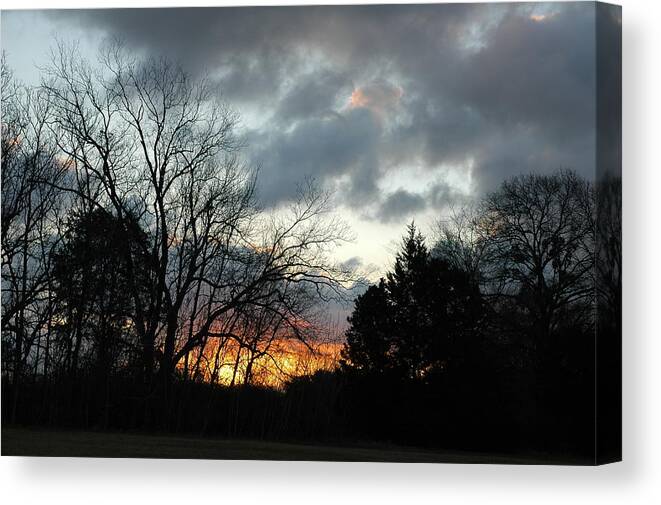 Digital Photography Canvas Print featuring the photograph Sunset Dreams by Kicking Bear Productions