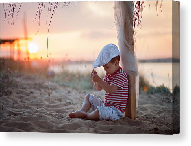 Mood Canvas Print featuring the photograph Sunset Dreams by Tatyana Tomsickova