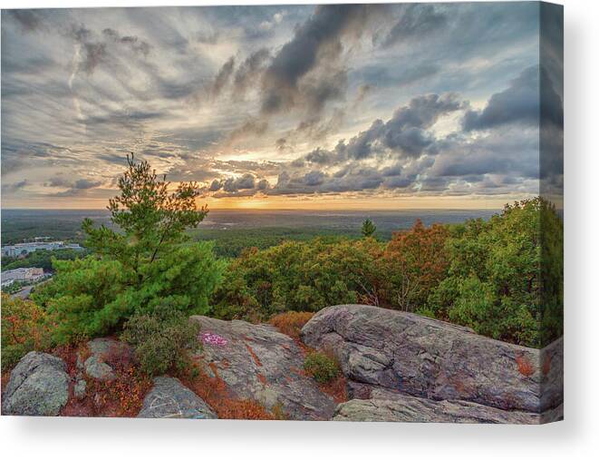 Sunset From The Skyline Trail Canvas Print featuring the photograph Sunset From The Skyline Trail by Brian MacLean