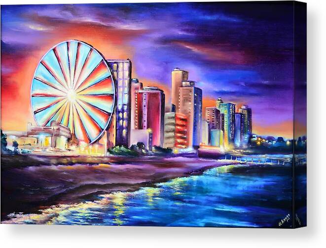 Sunset In Myrtle Beach Canvas Print Canvas Art By Natalya Lango