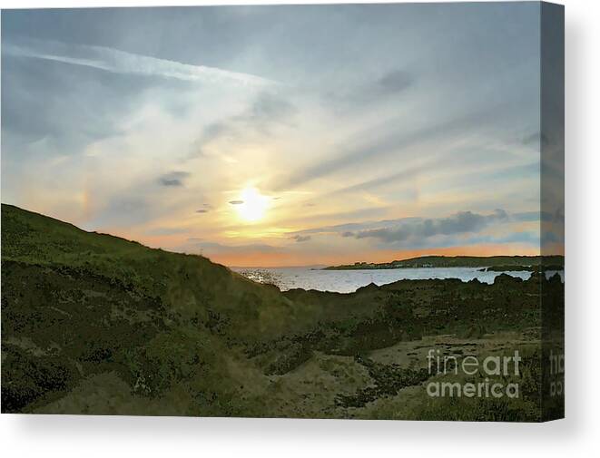 Elie Ness Canvas Print featuring the photograph Sunset is close. by Elena Perelman
