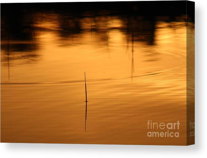 Sunset Canvas Print featuring the photograph Sunset on the water 2 by Deena Withycombe