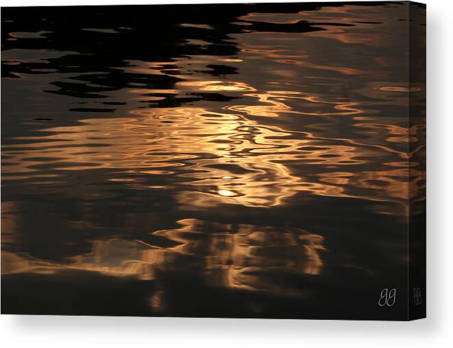 Sunset Canvas Print featuring the photograph Sunset Reflection by Geri Glavis