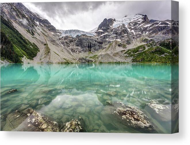Joffre Lakes Canvas Print featuring the photograph Super Natural British Columbia by Pierre Leclerc Photography