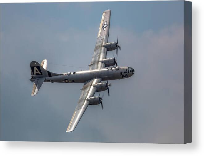 B-29 Canvas Print featuring the photograph Superfortress by Bill Lindsay