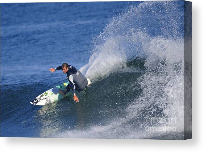 Surfer Canvas Print featuring the photograph Surfer by Marc Bittan