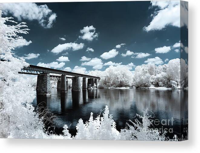 Cayce Canvas Print featuring the photograph Surreal Crossing by Charles Hite