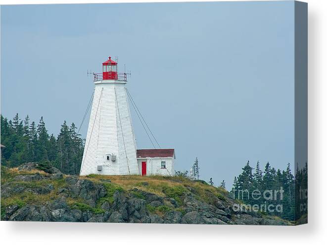 Lighthouse Canvas Print featuring the photograph Swallowtail Lighthouse by Thomas Marchessault