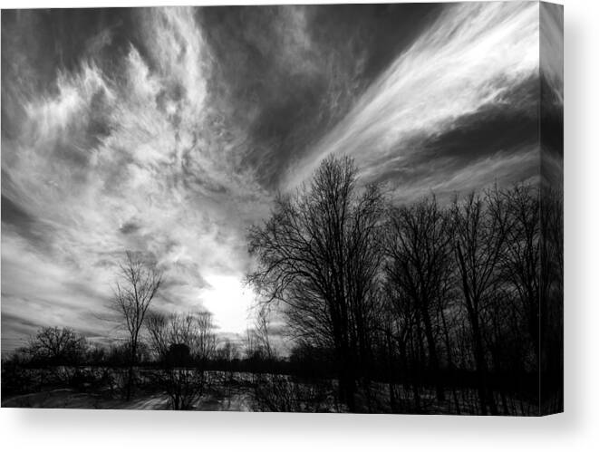 Sky Canvas Print featuring the photograph Sweeping Sky by Robert McKay Jones