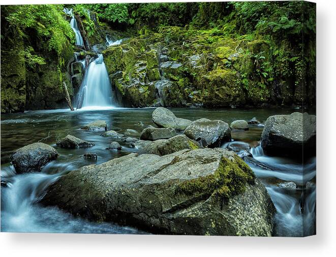 Sweet Creek Falls Canvas Print featuring the photograph Sweet Creek Falls by Belinda Greb
