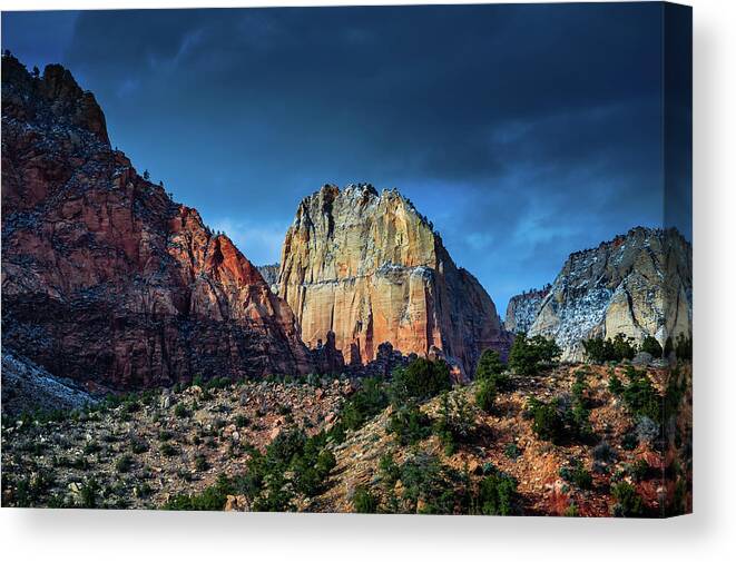 Zion Canvas Print featuring the photograph Sweet Light by Chuck Jason