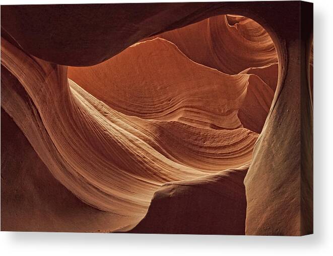Antelope Canyon Canvas Print featuring the photograph Swirled Rocks Dist by Theo O'Connor