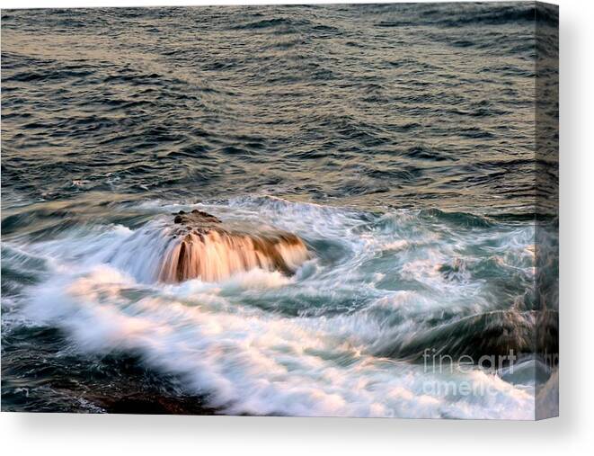 Swirling Water Canvas Print featuring the photograph Swirls by Johanne Peale