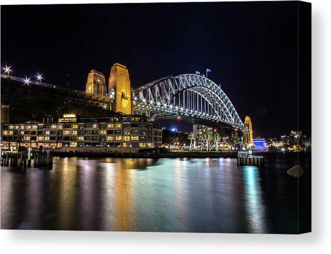 Australia Canvas Print featuring the photograph Sydney Harbor Bridge by Kenny Thomas