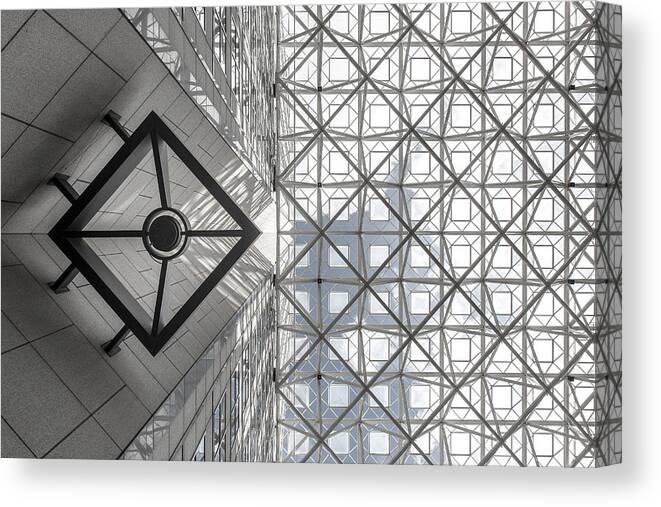Miami Canvas Print featuring the photograph Symmetric Sky by Michel Guyot