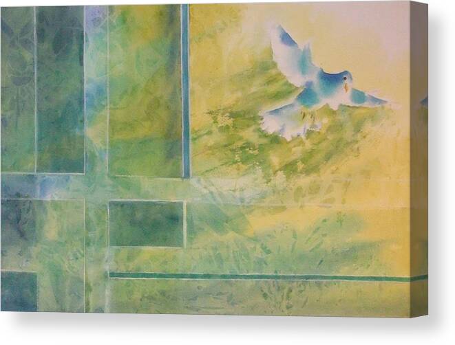 Watercolor Artist Canvas Print featuring the painting Taking Flight to the Light by Debbie Lewis