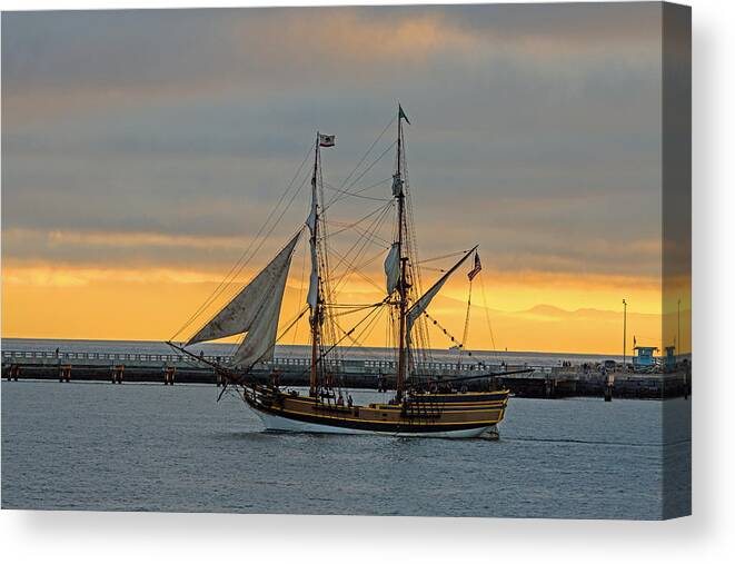 Tall Ship Canvas Print featuring the photograph Tall Ship by Janet Aguila Krause