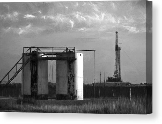Industry Canvas Print featuring the photograph Tank Battery by Jonas Wingfield
