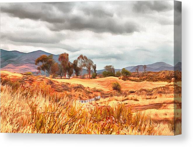 Temecula Wilderness Canvas Print featuring the painting Temecula Wilderness by Viktor Savchenko