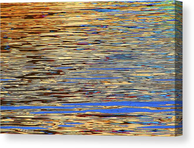 Tempe Town Lake Evening Reflection Canvas Print featuring the digital art Tempe Town Lake Evening Reflection by Tom Janca