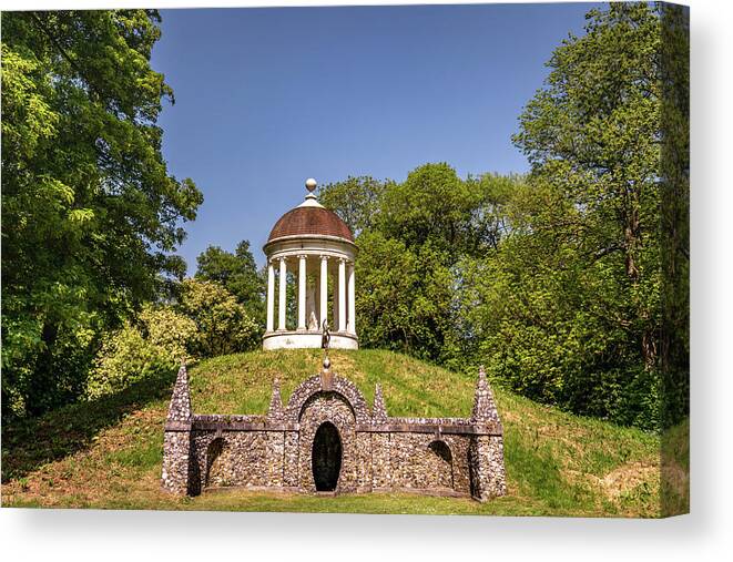 Temple Canvas Print featuring the photograph Temple on a Hill by Framing Places