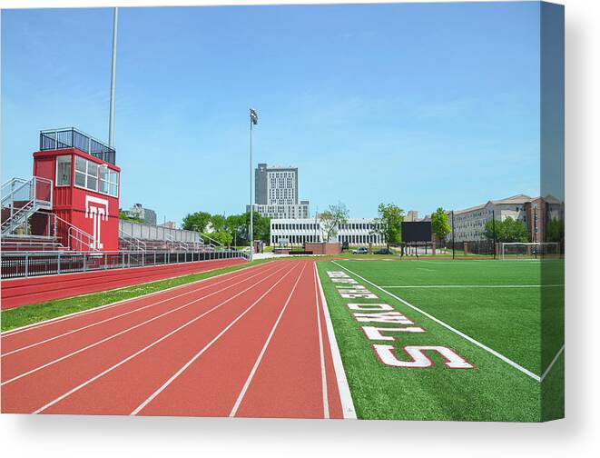Temple Canvas Print featuring the photograph Temple Owls - Dan and Shelley Boyce Track by Bill Cannon