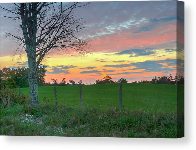 Sunset Canvas Print featuring the photograph Tennessee Sunset by David Waldrop