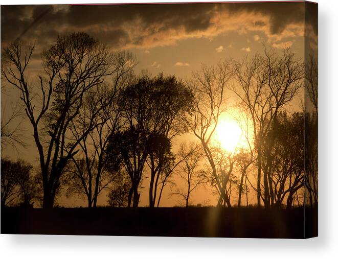 Sunset Canvas Print featuring the photograph Texas Sunset by Seth Love