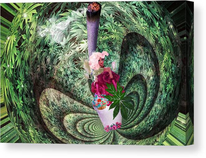 Thc Canvas Print featuring the photograph THC Trip by Digital Art Cafe