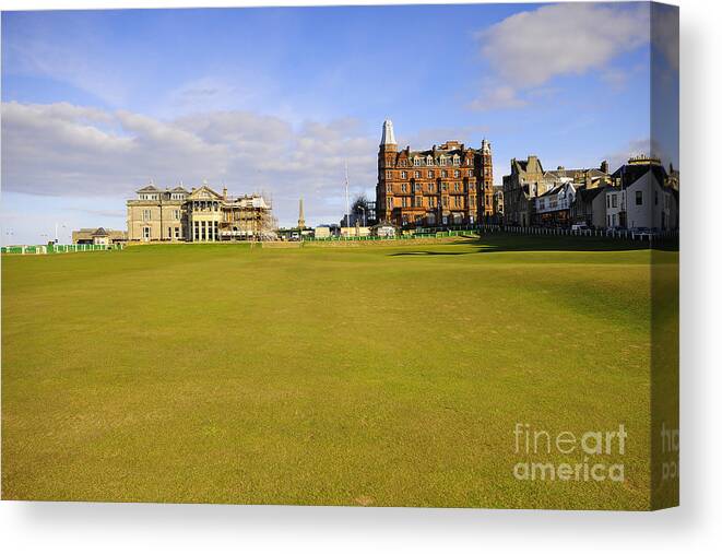 St Andrews Canvas Print featuring the photograph The 18th by Smart Aviation