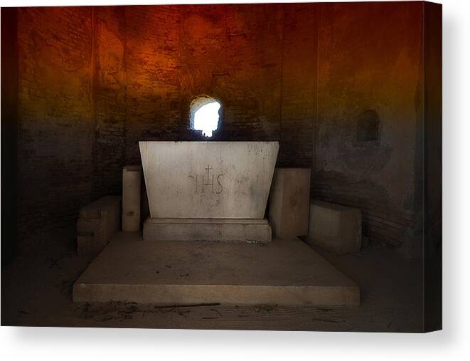 Genoa Forts Canvas Print featuring the photograph The Altar - L'altare by Enrico Pelos