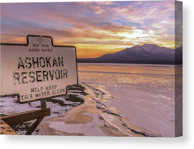 Ashokan Reservoir Canvas Print featuring the photograph The Ashokan by Rachel Snydstrup