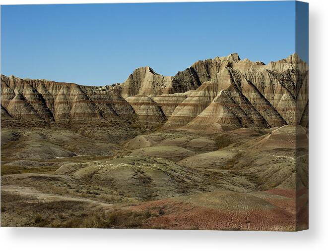 Beautiful Canvas Print featuring the photograph The Bad Lands by Suanne Forster