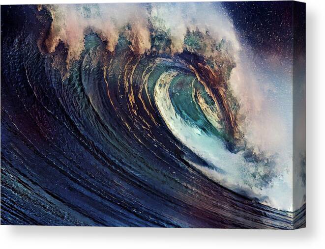 Wave Canvas Print featuring the photograph The Barrel by Russ Harris