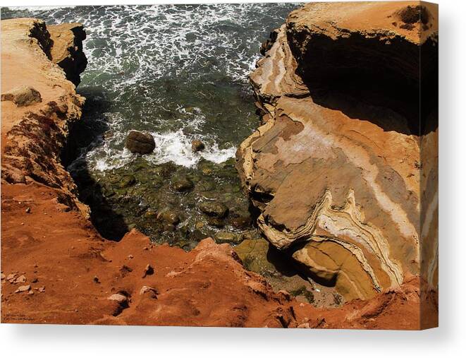 Water Canvas Print featuring the photograph The Beaches And Tidepools Of Cabrillo - 7 by Hany J