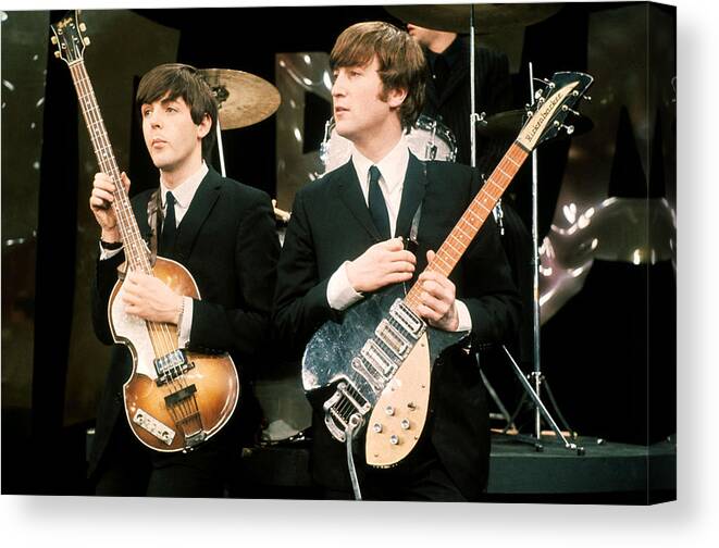 The Beatles Canvas Print featuring the photograph The Beatles by Jackie Russo