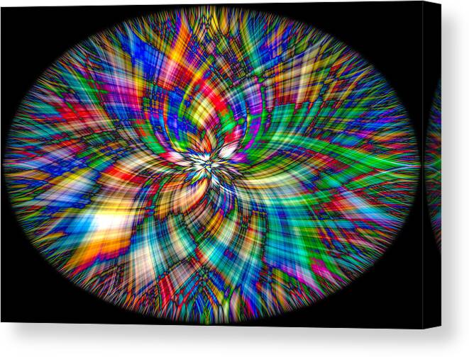 Roy Canvas Print featuring the digital art The Big Bang by Roy Pedersen