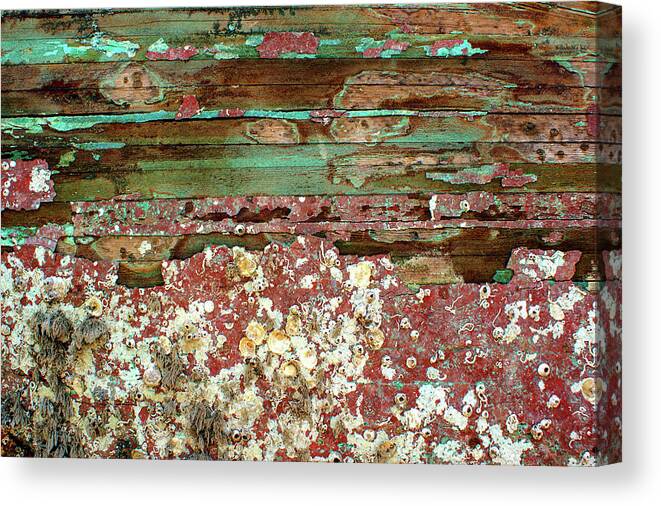 Boat Canvas Print featuring the photograph The bottom by Tim Dussault