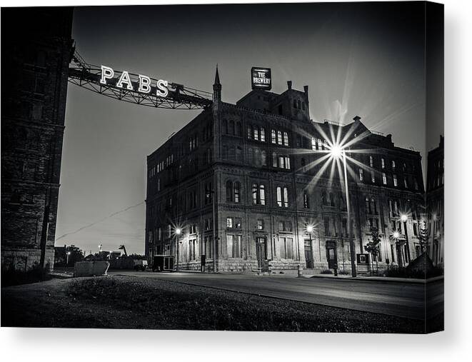 Cj Schmit Canvas Print featuring the photograph The Brewery by CJ Schmit