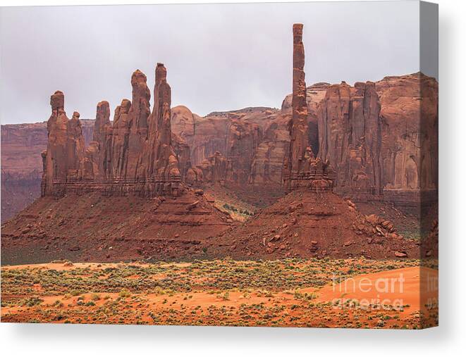 Red Stanchions Canvas Print featuring the photograph The Stones Cry Out by Jim Garrison